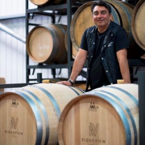 Simon Roberts Director of Winemaking at Ridgeview Oak Reserve English sparkling wine