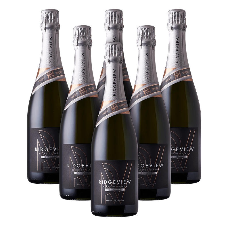 Ridgeview Vintage Blanc de Blancs case English sparkling wine