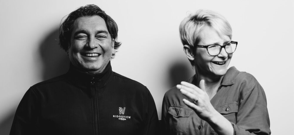 Ridgeview Wine Estate Simon Roberts Director of Winemaking and Tamara Roberts, CEO