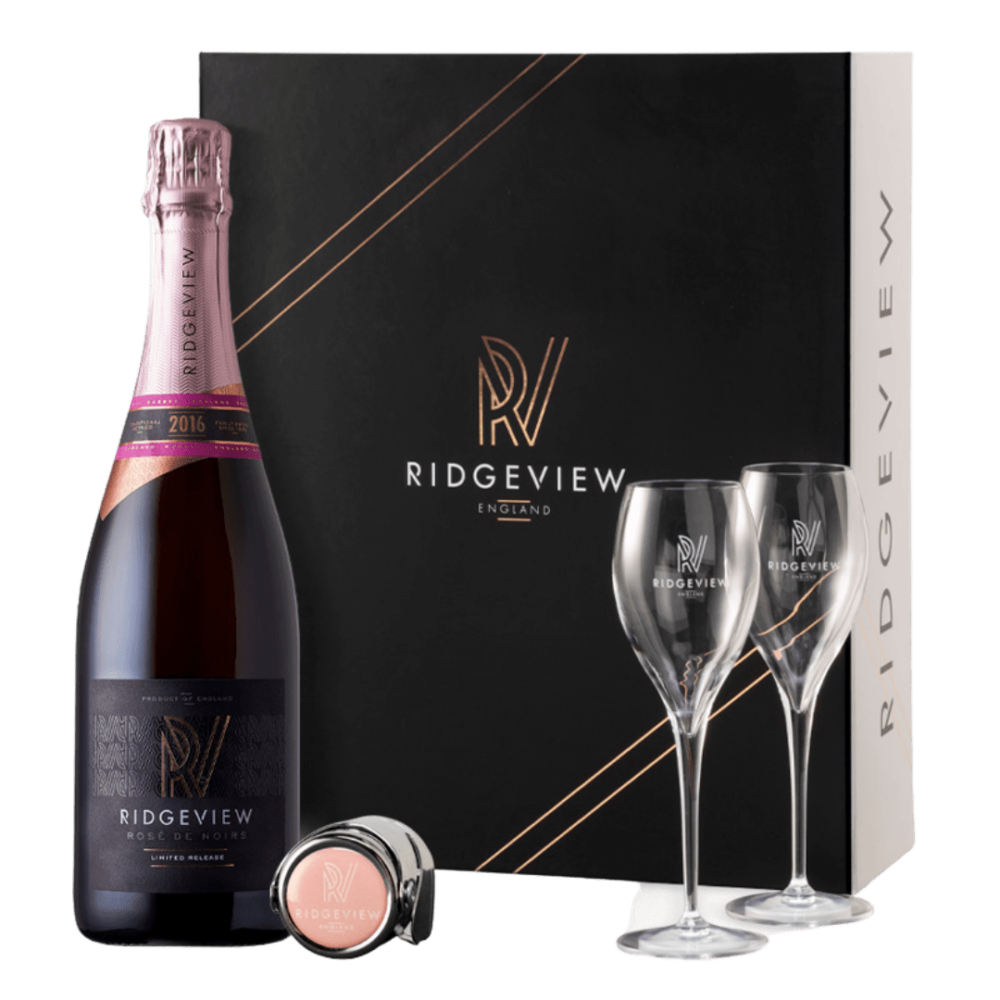The Ridgeview Gift Set Rose de Noirs Vintage Ridgeview English Sparkling Wine