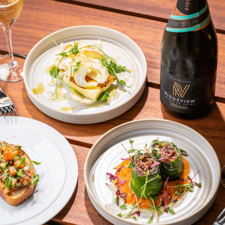 Spring menu and The Rows and Vine